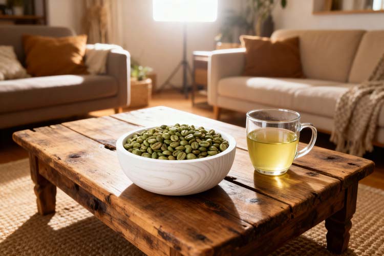 Groene koffie zetten
