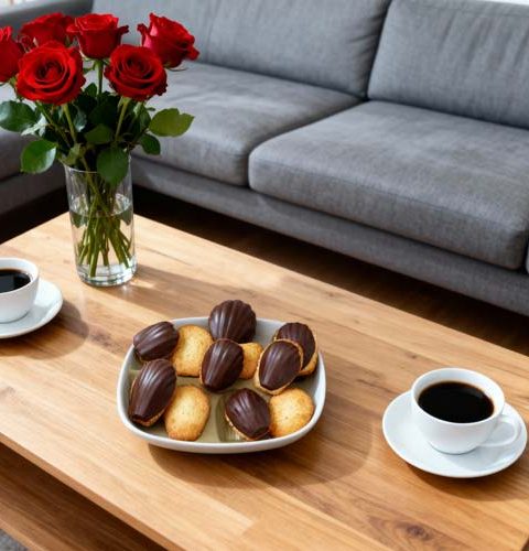 Madeleines met chocolade