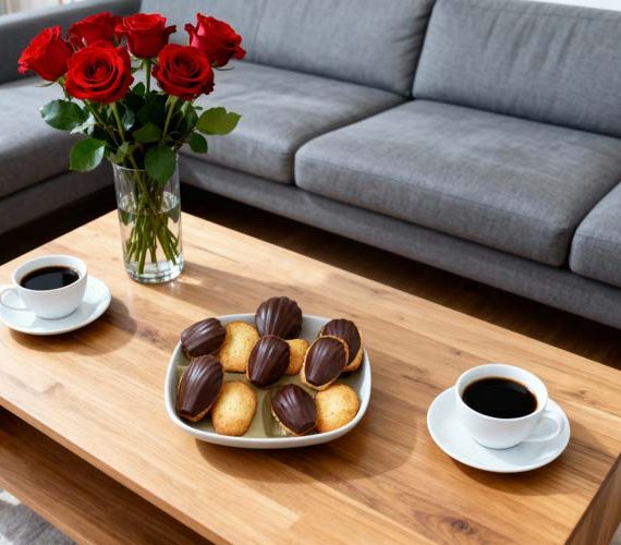 Madeleines met chocolade