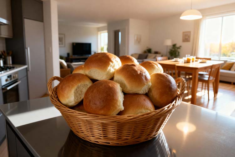 Zachte witte broodjes bewaren